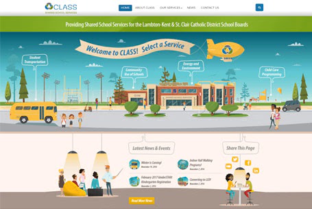 CLASS Shared School Services – Website Design