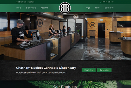 Bud Bank Cannabis Dispensary – Website Design