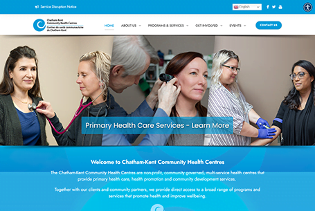 Chatham-Kent Community Health Centres – Website Design