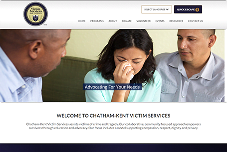 Chatham-Kent Victim Services – Website Design