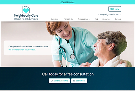 Neighbourly Care – Website Design