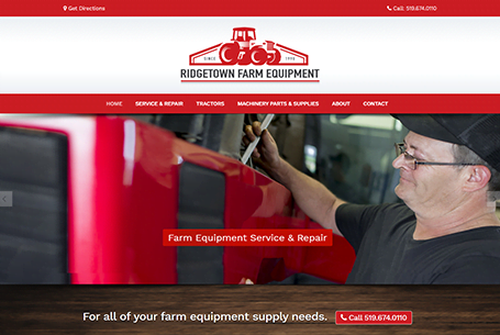 Ridgetown Farm Equipment – Website Design
