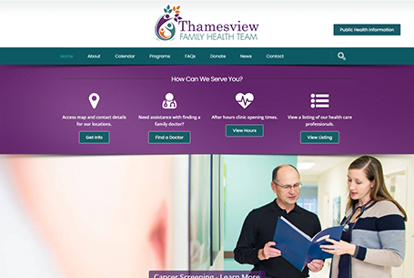 Thamesview Family Health Team – Website Design