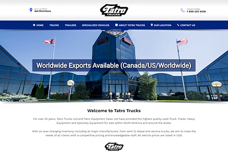 Tatro Trucks – Website Design