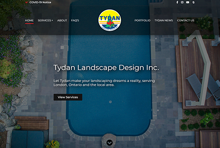 Tydan Landscaping – Website Design