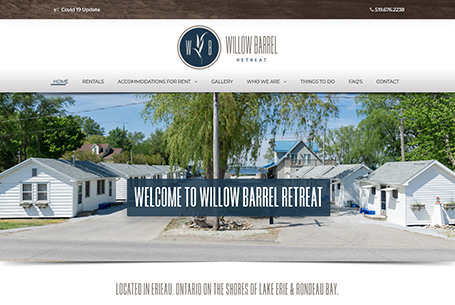 Willow Barrell Retreat – Website Design