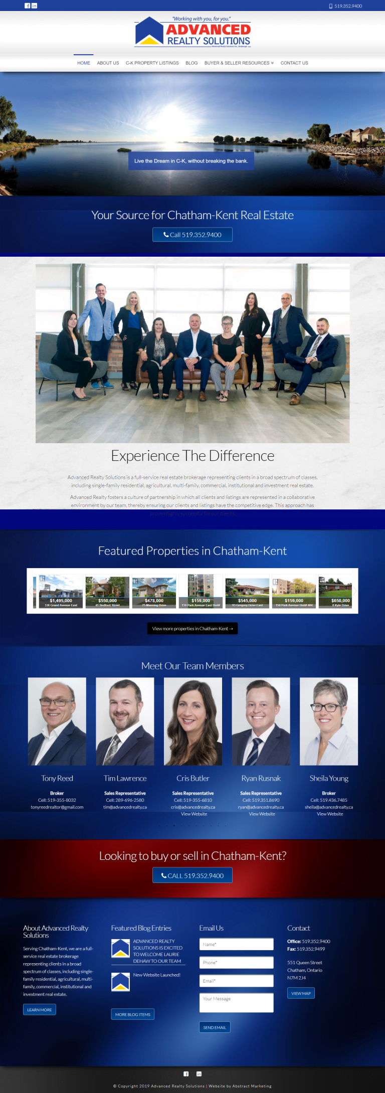 Advanced Realty Solutions site Design