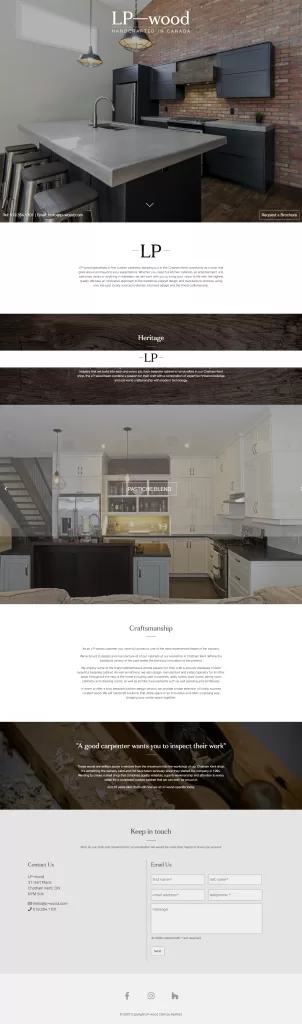 LP Wood – Website Design