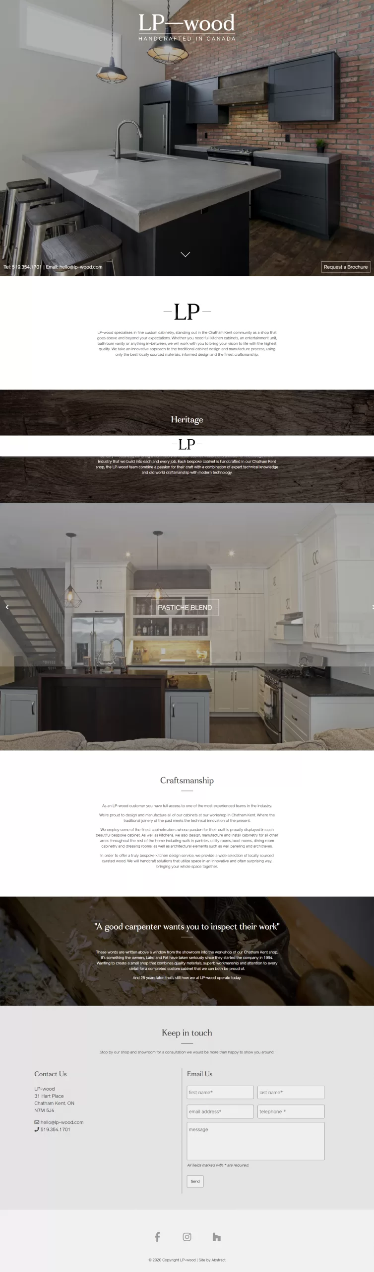 LP Wood - Website Design