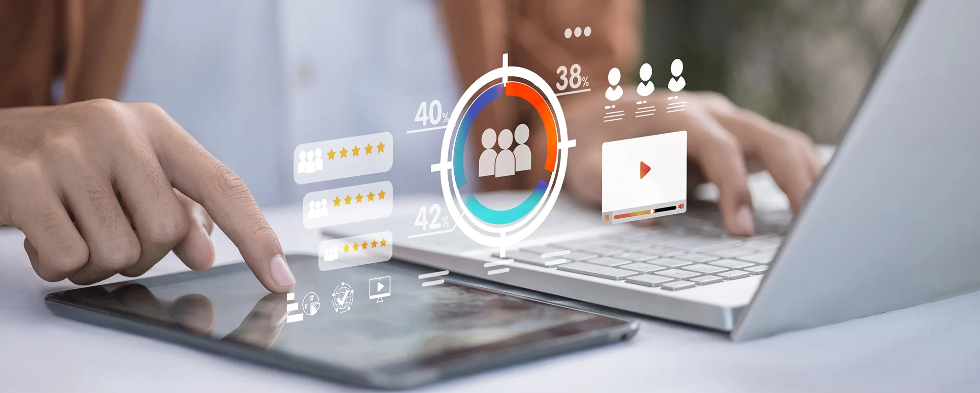 Digital Marketing Target Audience Analysis with Virtual Interfac