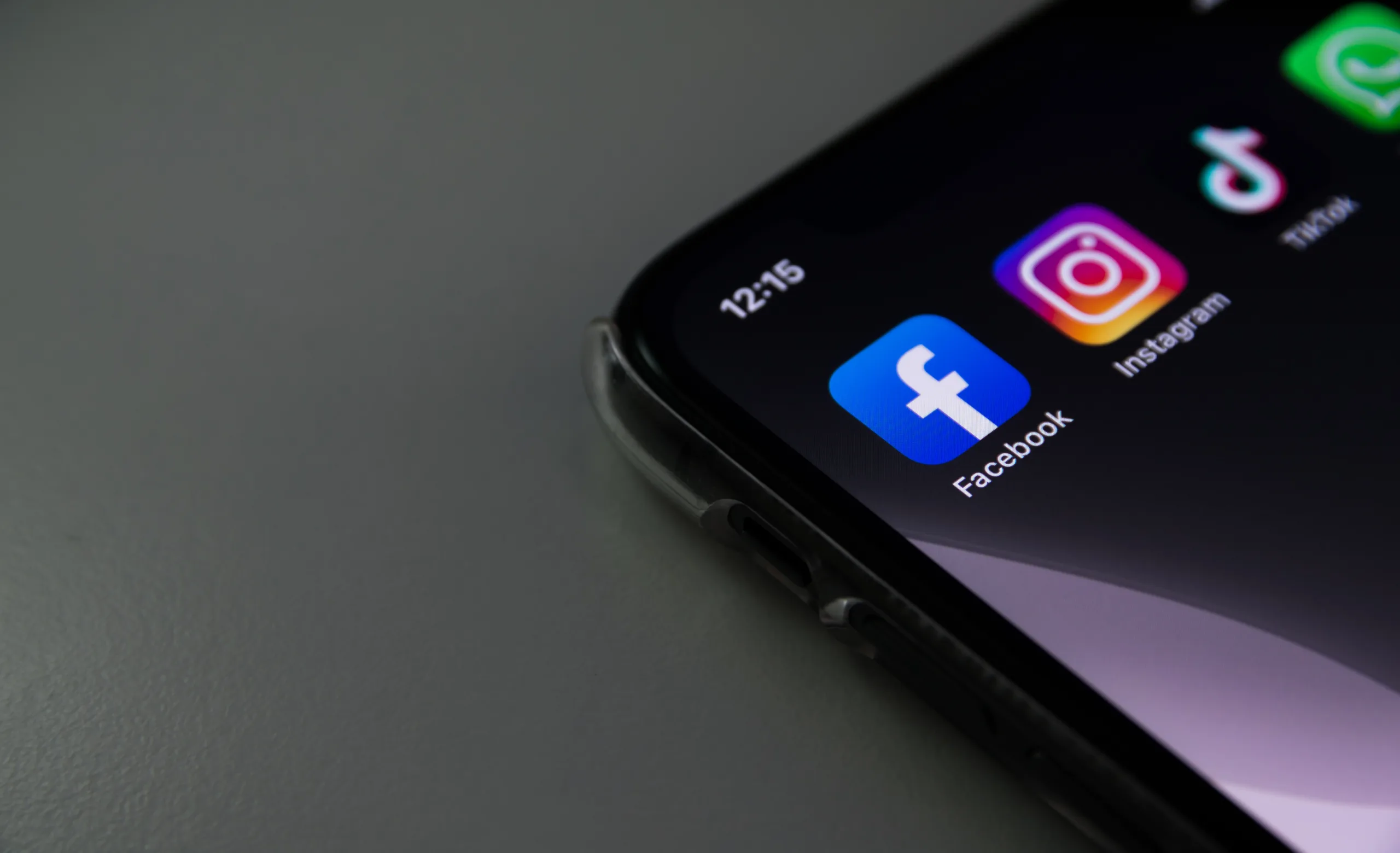 Germany April 20,2024: Facebook and Instagram App on Phone