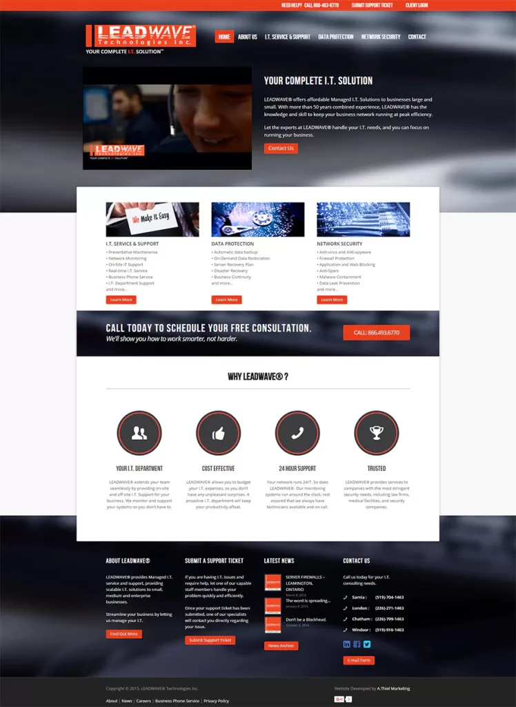 Leadwave – Website Design