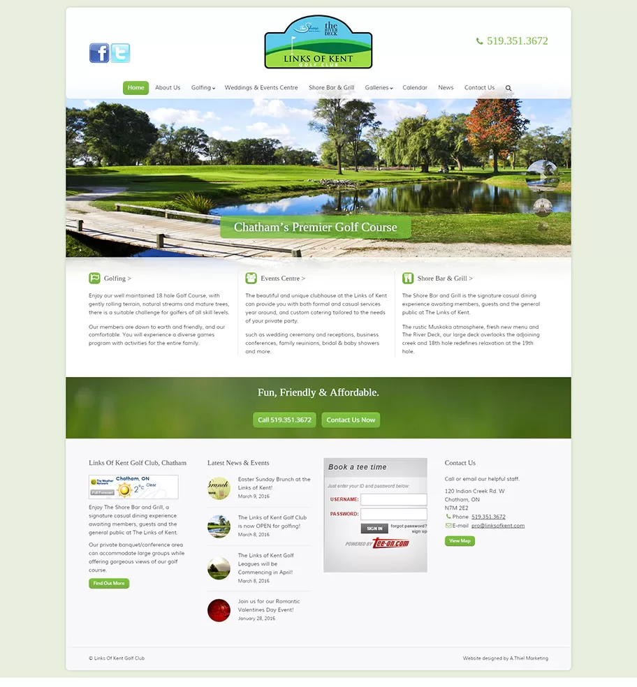 Links Of Kent – Website Design